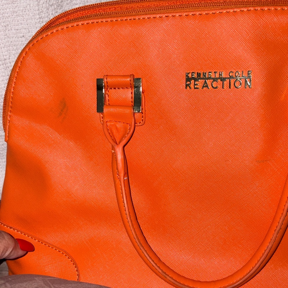 Kenneth Cole Reaction Bold Orange Satchel - Picture 9 of 9